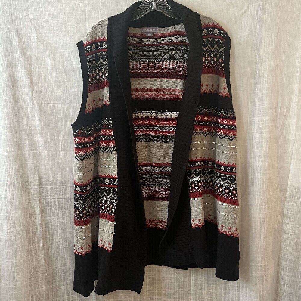 Laura Scott Women’s Holiday Sweater Vest Size 20/22W
